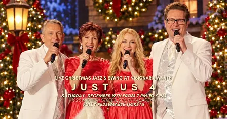 Live Christmas Jazz & Swing at Visionarium with JUST US 4