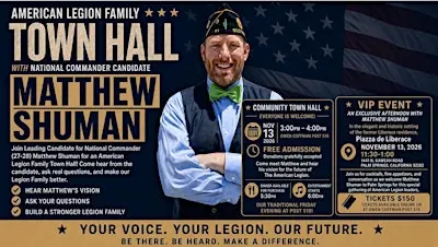 Future American Legion Commander: Matthew Shuman Town Hall