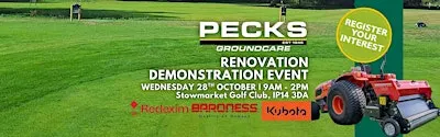 Redexim/Baroness/Kubota Renovation Event with Pecks