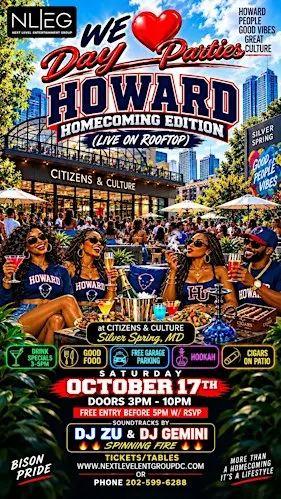 We love Day Parties Howard Homecoming Edition