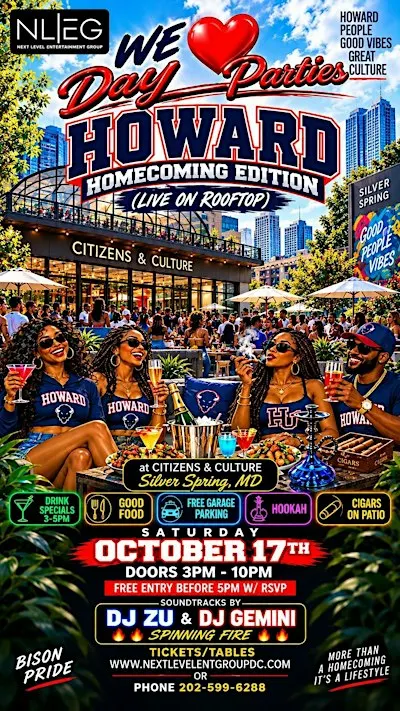 We love Day Parties Howard Homecoming Edition