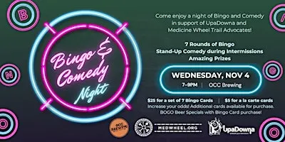 Bingo & Comedy Night at OCC Brewing!