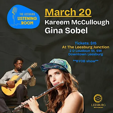 Leesburg Listening Room: Kareem McCullough and Gina Sobel
