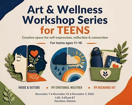 Art & Wellness Workshop for TEENS : My Emotional Weather | Ages 11–16