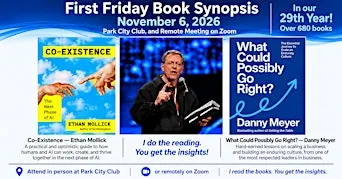 First Friday Book Synopsis, November 6, 2026