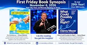 First Friday Book Synopsis, November 6, 2026