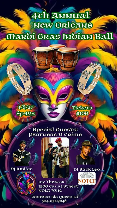 4th Annual New Orleans Mardi Gras Indian Ball