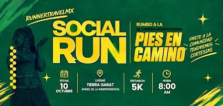 SOCIAL RUN RUMBO A LA 2DA CARRERA PIES EN CAMINO BY RUNNER TRAVEL MX