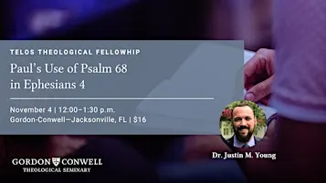 Telos Theological Fellowship (Lunch Included)