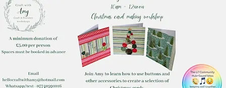 Christmas card making workshop - Craft with Amy