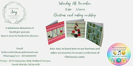 Christmas card making workshop - Craft with Amy