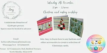Christmas card making workshop - Craft with Amy