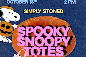 DIY Spooky Snoopy Totes - Oct 18th Simply Stoned