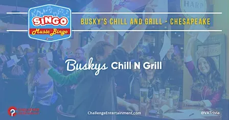 Monthly Singo Music Bingo Nights at Busky's Chill and Grill - Chesapeake