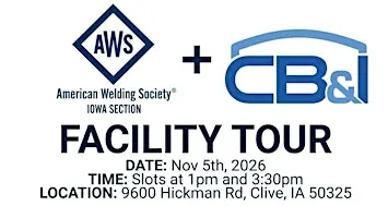 AWS Iowa Section Tour with CB&I
