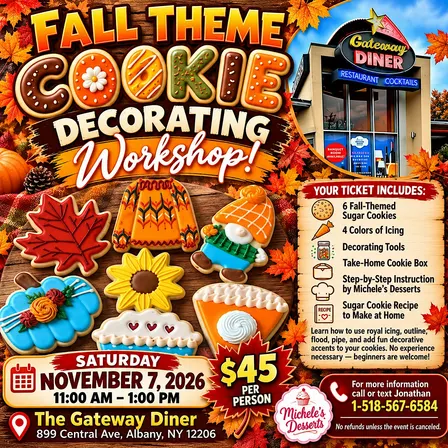 FALL COOKIE DECORATING WORKSHOP AT THE GATEWAY DINER
