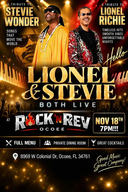 Lionel & Stevie - A Tribute to Lionel Richie and Stevie Wonder Live!