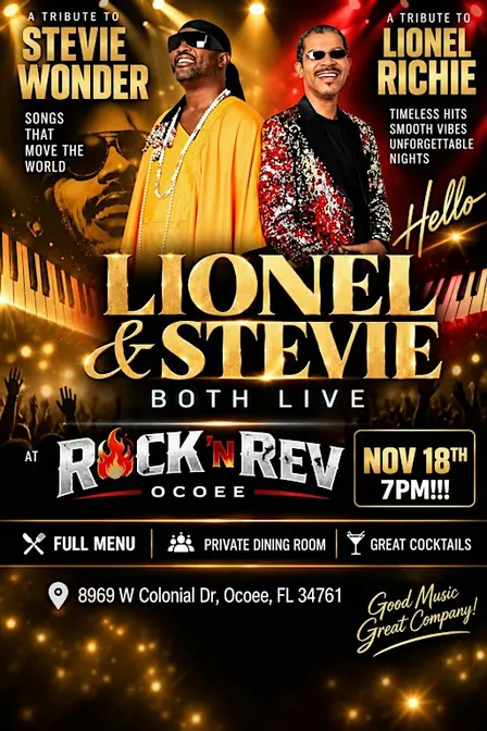 Lionel & Stevie - A Tribute to Lionel Richie and Stevie Wonder Live!