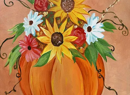 Fall Pumpkin Paint and Sip in Orange