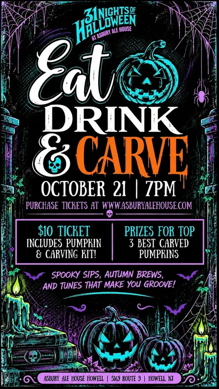 Eat, Drink, & Carve at Asbury Ale House Howell