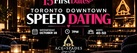 15FirstDates Toronto Downtown Speed Dating (Age 40-50)