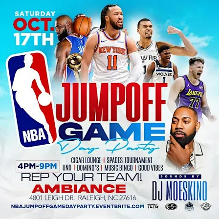 NBA JumpOff Game Day Party "Rep Your Team"