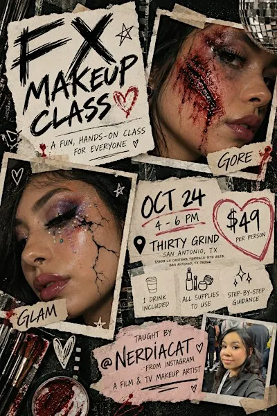 Gore & Glam Makeup Class