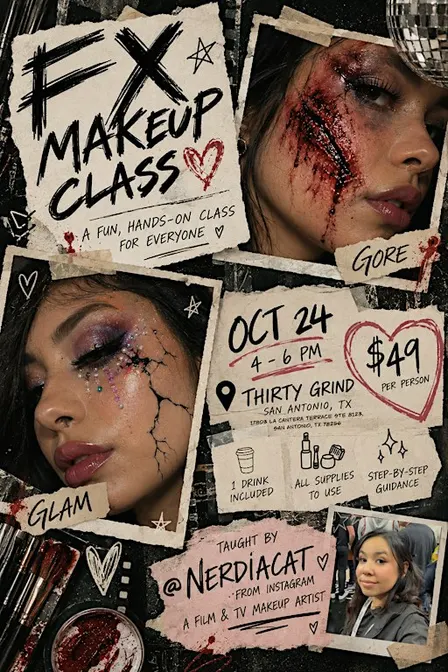 Gore & Glam Makeup Class