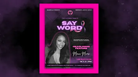 SAY WORD WEDNESDAYS | OCTOBER TRIBUTE