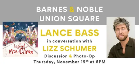 Lance Bass celebrates THE LEGEND OF MRS. CLAWS at B&N Union Square