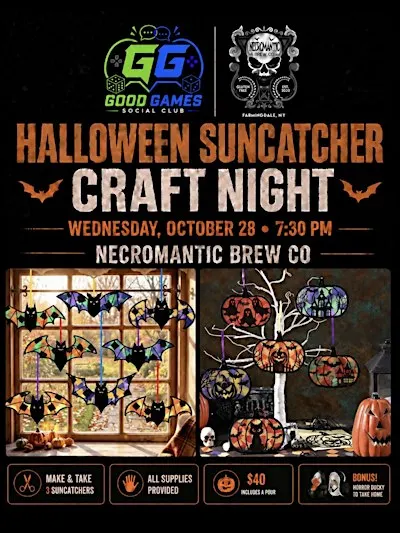 Halloween Sun Catcher Craft Night