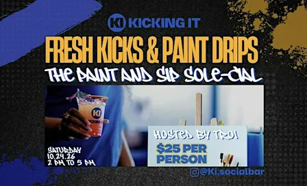 Kicking It Sip & Paint Sole-cial