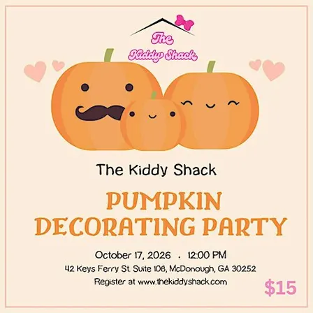 The Kiddy Shack Pumpkin Decorating Party