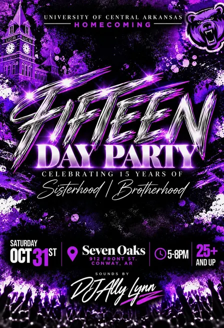 Fifteen-After UCA Tailgate DAY PARTY