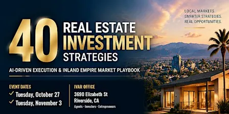 40 Real Estate Investment Strategies | AI & Inland Empire Playbook