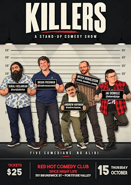 KILLERS - Thursday Night Killer Comedy Line Up