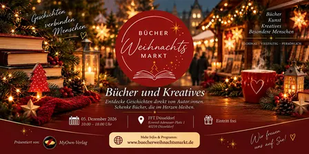 Bücherweihnachtsmarkt Düsseldorf 2026 | Bücher, Kunst & Winterzauber Detail