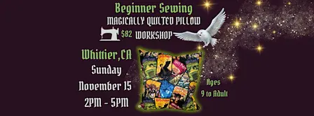 Beginner Sewing ⚡️ MAGICALLY QUILTED PILLOW WORKSHOP ⚡️