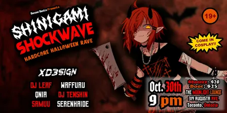 SHINIGAMI SHOCKWAVE: Hardcore Halloween Rave
