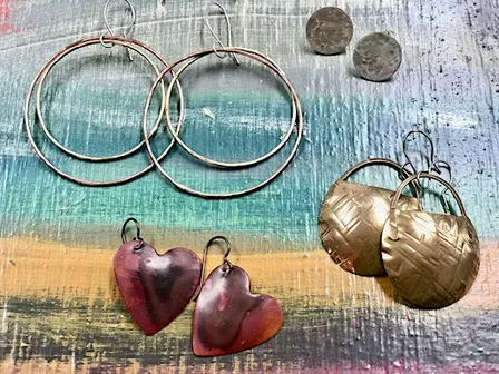 Handmade Earrings - Saturday Metalsmithing Workshop