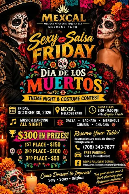 SEXY SALSA FRIDAY — DÍA DE LOS MUERTOS @ Mexcal