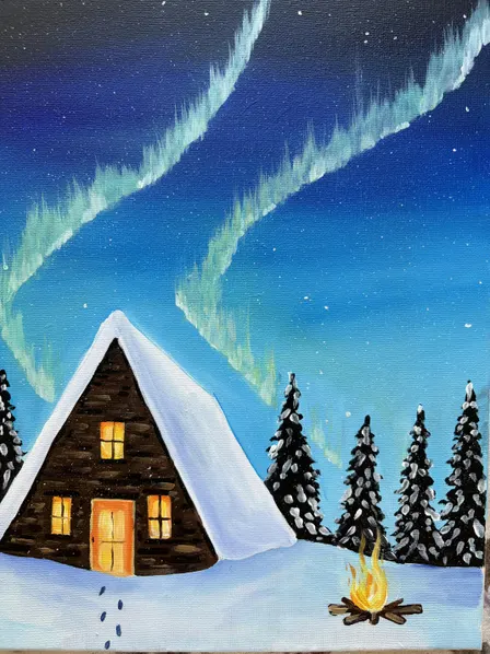 Cozy Cabin Paint and Sip in Anaheim