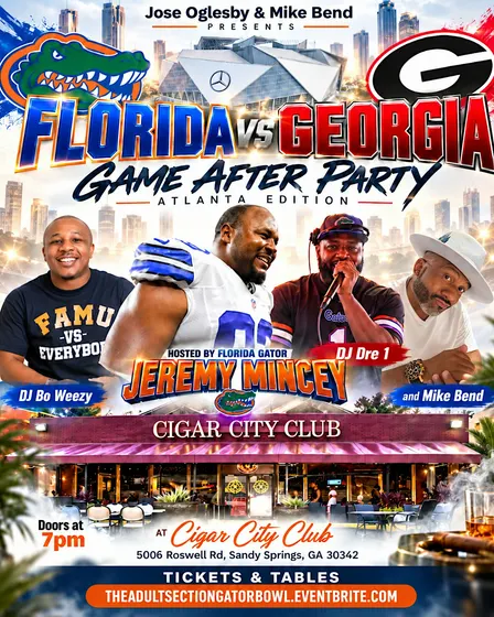 FLORIDA vs GEORGIA  COSTUME AFTER PARTY (ATLANTA) EDITION