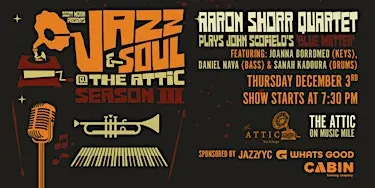 AARON SHORR QUARTET PLAYS JOHN SCOFIELD'S 'BLUE MATTER'