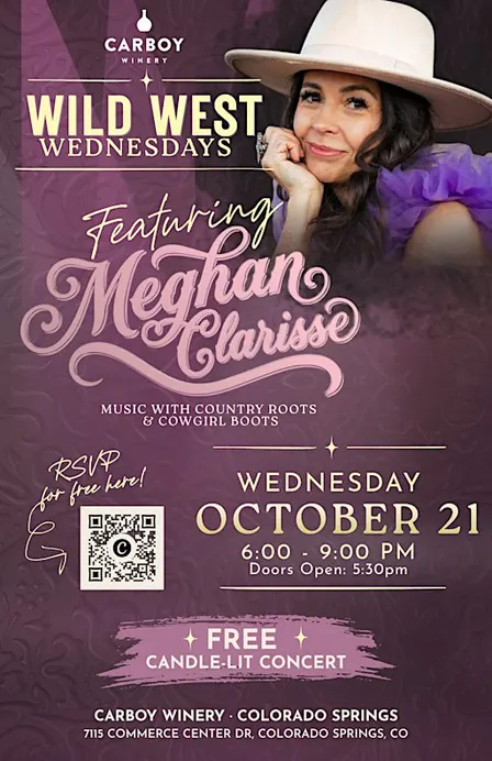 Free Acoustic Concert! Meghan Clarisse @ Carboy Winery