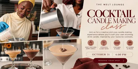 Boos & Booze: A Candle + Cocktail Experience ️