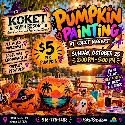 Pumpkin Painting on the River