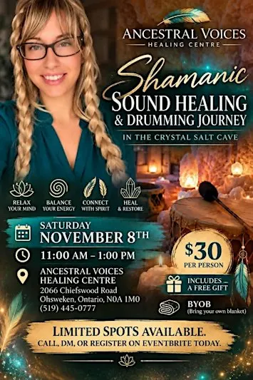 Shamanic Sound Healing & Drumming Journey in the Crystal Salt Cave