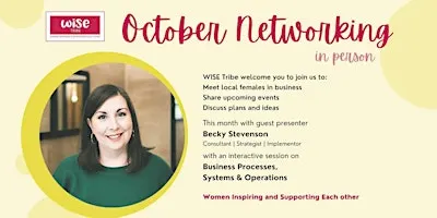 October Wisetribe Networking for Women in Business