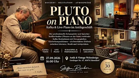 Pluto on Piano - Kafka Live Piano im Antikgeschäft